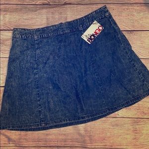 NWT jean type skirt